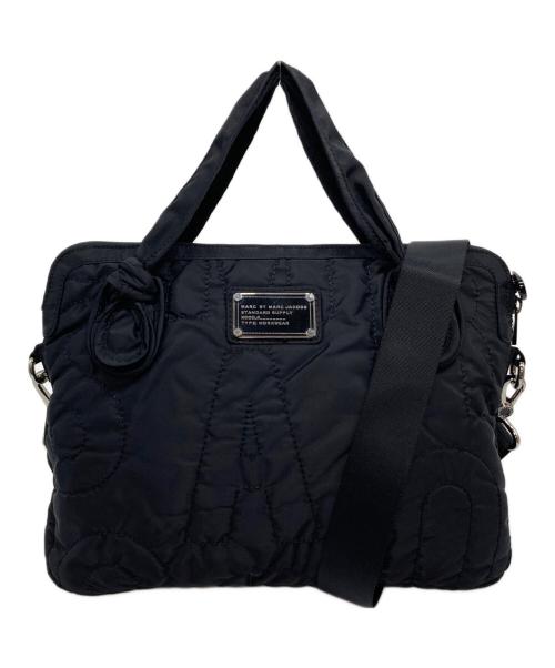 Marc by Marc Jacobs（マークバイマークジェイコブス）Marc by Marc Jacobs (マークバイマークジェイコブス) キルティングナイロンバッグ ブラック サイズ:実寸参照の古着・服飾アイテム