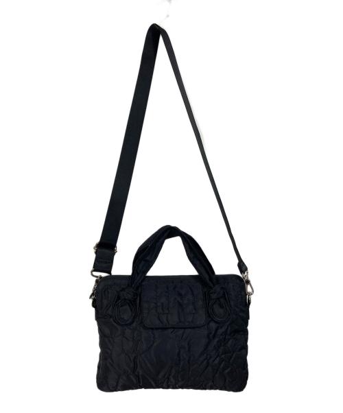 Marc by Marc Jacobs（マークバイマークジェイコブス）Marc by Marc Jacobs (マークバイマークジェイコブス) キルティングナイロンバッグ ブラック サイズ:実寸参照の古着・服飾アイテム