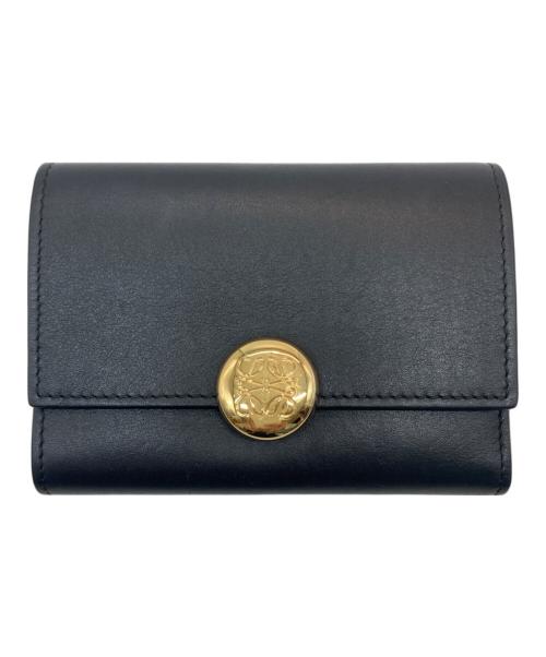 LOEWE（ロエベ）LOEWE (ロエベ) ペブルバーティカルウォレットスモール ブラックの古着・服飾アイテム