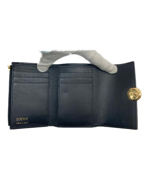 LOEWE（ロエベ）LOEWE (ロエベ) ペブルバーティカルウォレットスモール ブラックの古着・服飾アイテム
