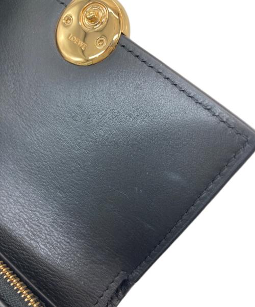 LOEWE（ロエベ）LOEWE (ロエベ) ペブルバーティカルウォレットスモール ブラックの古着・服飾アイテム