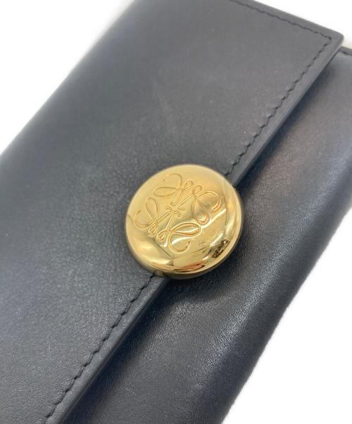 LOEWE（ロエベ）LOEWE (ロエベ) ペブルバーティカルウォレットスモール ブラックの古着・服飾アイテム