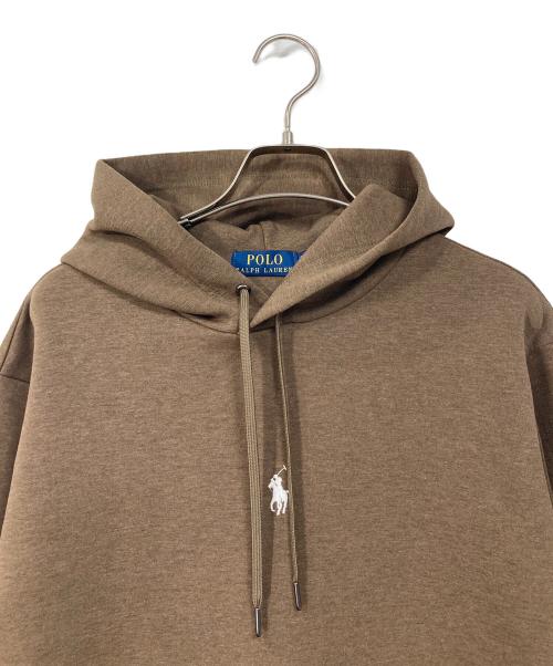 POLO RALPH LAUREN（ポロ・ラルフローレン）POLO RALPH LAUREN (ポロ・ラルフローレン) センターミニポニー パーカー ブラウン サイズ:Sの古着・服飾アイテム