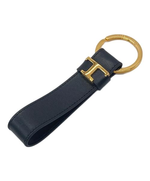 TOD'S（トッズ）TOD'S (トッズ) Tロゴ金具キーリング ブラック サイズ:実寸参照の古着・服飾アイテム
