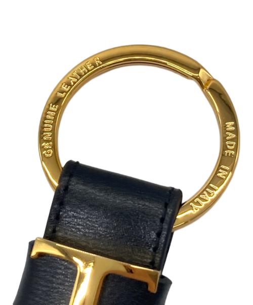 TOD'S（トッズ）TOD'S (トッズ) Tロゴ金具キーリング ブラック サイズ:実寸参照の古着・服飾アイテム