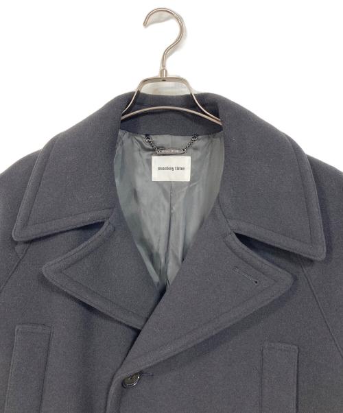 MONKEY TIME（モンキータイム）MONKEY TIME (モンキータイム) Super120's ウールコート　ロングコート　アウター ブラック サイズ:Sの古着・服飾アイテム