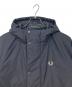FRED PERRY (フレッドペリー) PADDED ZIP THROUGH JACKET　パデッド ジップスルー ジャケット　中綿ジャケット　アウター ブラック サイズ:S：18000円