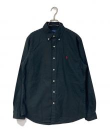 POLO RALPH LAUREN（ポロ・ラルフローレン）の古着「ミニポニーボタンダウンシャツ」｜ブラック