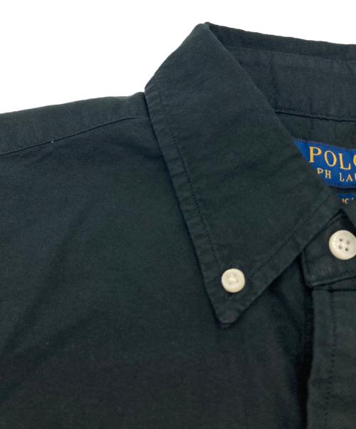 POLO RALPH LAUREN（ポロ・ラルフローレン）POLO RALPH LAUREN (ポロ・ラルフローレン) ミニポニーボタンダウンシャツ ブラック サイズ:Mの古着・服飾アイテム