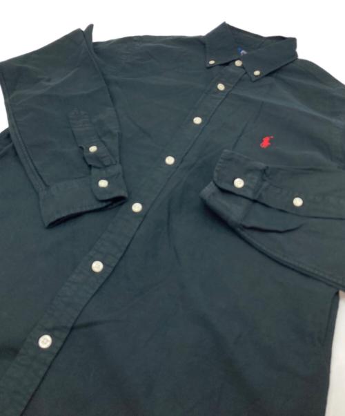 POLO RALPH LAUREN（ポロ・ラルフローレン）POLO RALPH LAUREN (ポロ・ラルフローレン) ミニポニーボタンダウンシャツ ブラック サイズ:Mの古着・服飾アイテム