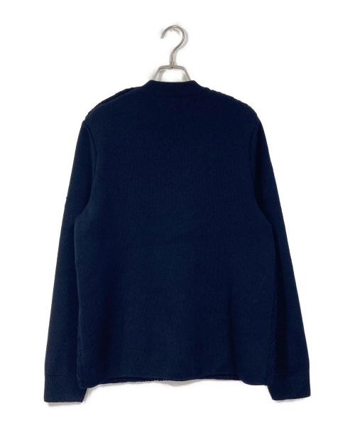 SAINT JAMES L'ATELIER（セントジェームス ラトリエ）SAINT JAMES L'ATELIER (セントジェームス ラトリエ) ショルダーボタンケーブルニット ネイビー サイズ:Mの古着・服飾アイテム