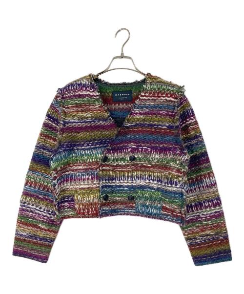 MACPHEE（マカフィー）MACPHEE (マカフィー) ニットボンディング クロップドジャケット マルチカラー サイズ:Sの古着・服飾アイテム