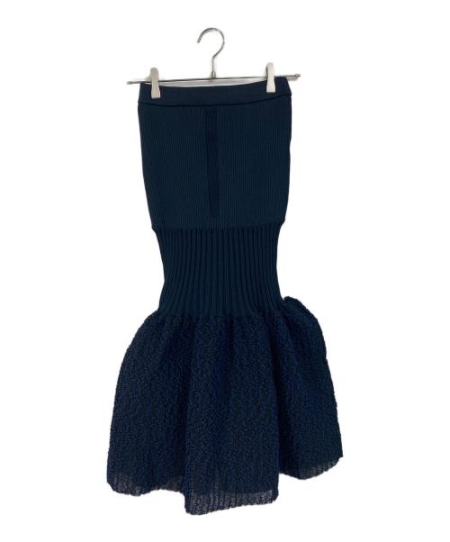 CFCL（シーエフシーエル）CFCL (シーエフシーエル) FLUTED ORNAMENT MERMAID SKIRT マーメイドスカート　タグつき ネイビー サイズ:1の古着・服飾アイテム