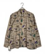 SSZエスエスズィー）の古着「Toge Snap Button Shirt」｜ベージュ