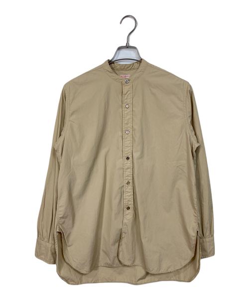 KAPTAIN SUNSHINE（キャプテンサンシャイン）KAPTAIN SUNSHINE (キャプテンサンシャイン) Band Collar Shirts  バンドカラーシャツ　長袖シャツ　日本製 ベージュ サイズ:36の古着・服飾アイテム