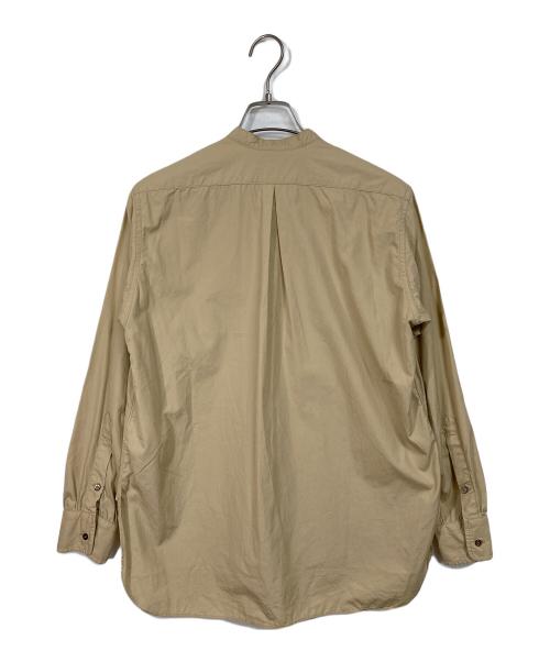 KAPTAIN SUNSHINE（キャプテンサンシャイン）KAPTAIN SUNSHINE (キャプテンサンシャイン) Band Collar Shirts  バンドカラーシャツ　長袖シャツ　日本製 ベージュ サイズ:36の古着・服飾アイテム