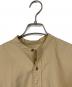 KAPTAIN SUNSHINE (キャプテンサンシャイン) Band Collar Shirts  バンドカラーシャツ　長袖シャツ　日本製 ベージュ サイズ:36：5000円