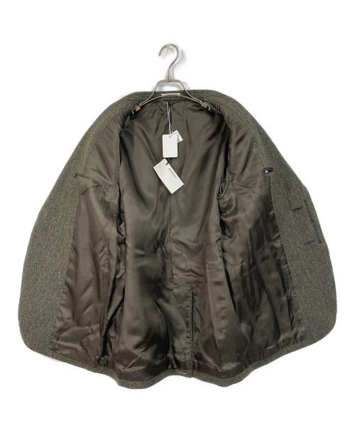 AURALEE（オーラリー）AURALEE (オーラリー) ブリティッシュウールツイードオーバージャケット カーキ 未使用品の古着・服飾アイテム