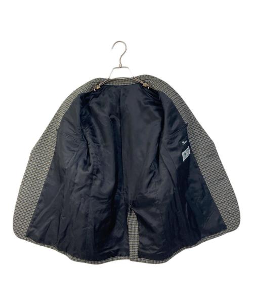 edition（エディション）edition (エディション) FOX TWEED テーラードジャケット　アウター　ライトアウター　日本製 カーキ×ネイビー サイズ:34の古着・服飾アイテム