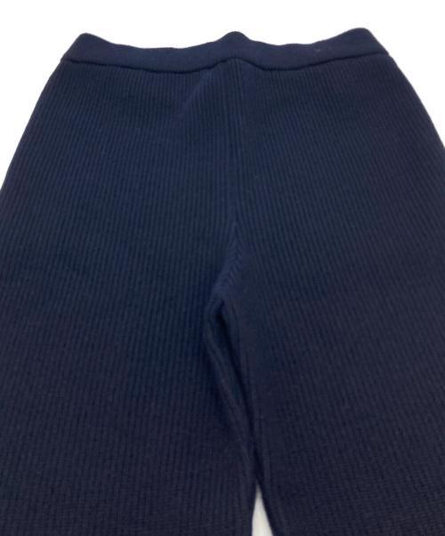 MUSE de Deuxieme Classe（ミューズ ドゥーズィエム クラス）MUSE de Deuxieme Classe (ミューズ ドゥーズィエム クラス) OLBIA RIB パンツ　ニットパンツ　日本製 ネイビー サイズ:38 未使用品の古着・服飾アイテム