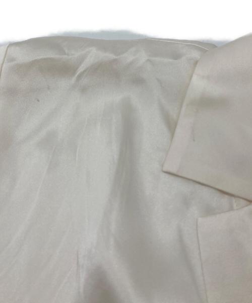 yo BIOTOP（ヨー ビオトープ）yo BIOTOP (ヨー ビオトープ) シルクシャツ　日本製 ホワイト サイズ:実寸参照の古着・服飾アイテム