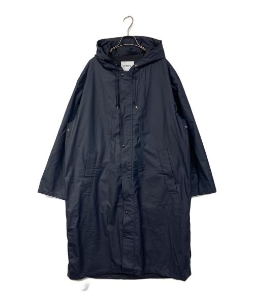 CTHY（シティ）CTHY (シティ) フーデッドコート　ロングコート　アウター　ライトアウター ネイビー サイズ:3の古着・服飾アイテム