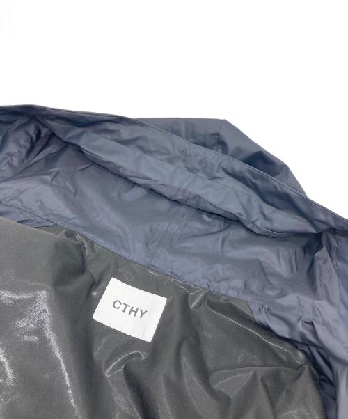 CTHY（シティ）CTHY (シティ) フーデッドコート　ロングコート　アウター　ライトアウター ネイビー サイズ:3の古着・服飾アイテム