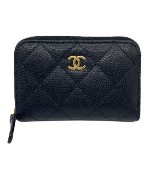 CHANEL（シャネル）CHANEL (シャネル) マトラッセ コインケース ブラック サイズ:実寸参照の古着・服飾アイテム
