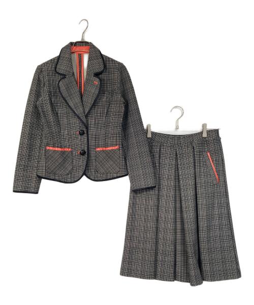 Regina Romantico（レジィーナロマンティコ）REGINA ROMANTICO (レジィーナロマンティコ) ストレッチセットアップ グレー サイズ:36の古着・服飾アイテム