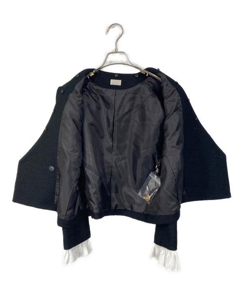 cygne（シーニュ）cygne (シーニュ) ツイードジャケット ブラックの古着・服飾アイテム