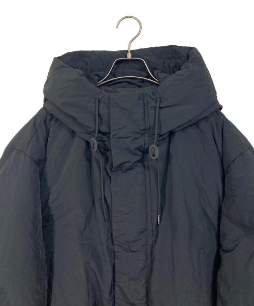 heliopole（エリオポール）heliopole (エリオポール) TASLAN LONG DOWN HOODY ブラック サイズ:38の古着・服飾アイテム