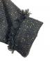 中古・古着 heliopole (エリオポール) BLADE&FRINGE TWEED JACKET  ブレイドアンドフリンジツイードジャケット  アウター　ライトアウター　セレモニー ブラック サイズ:38：6000円