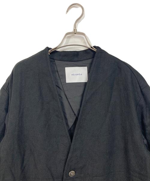 heliopole（エリオポール）heliopole (エリオポール) DUNGAREES LINEN COAT  リネンコート ブラック サイズ:38 未使用品の古着・服飾アイテム