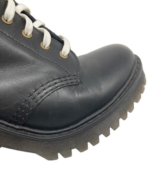 Dr.Martens（ドクターマーチン）Dr.Martens (ドクターマーチン) KENDRA 10ホールヒールブーツ ブラック サイズ:UK5の古着・服飾アイテム
