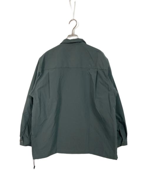 Manual Alphabet（マニュアル アルファベット）MANUAL ALPHABET (マニュアル アルファベット) WEATHER CLOTH SPINDLE SHIRTS グリーン サイズ:2の古着・服飾アイテム
