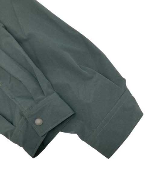 Manual Alphabet（マニュアル アルファベット）MANUAL ALPHABET (マニュアル アルファベット) WEATHER CLOTH SPINDLE SHIRTS グリーン サイズ:2の古着・服飾アイテム