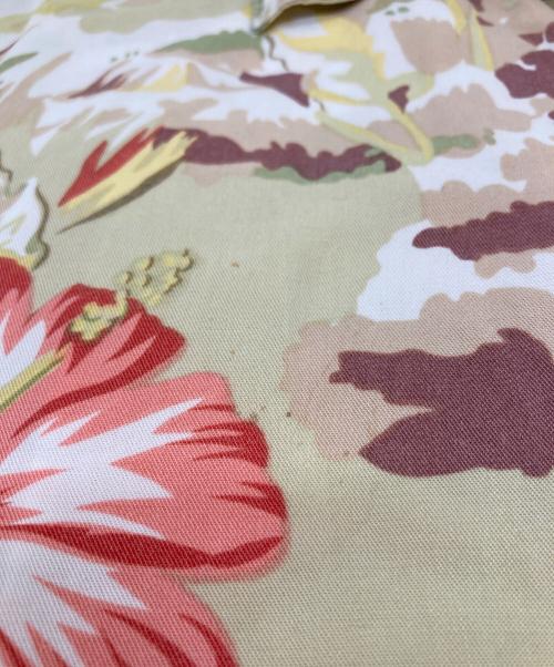pataloha（パタロハ）pataloha (パタロハ) 00'sアロハシャツ　半袖シャツ　総柄 ベージュ サイズ:Mの古着・服飾アイテム