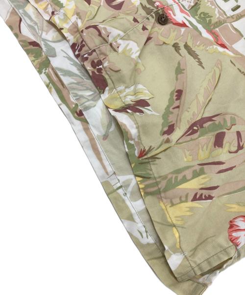 pataloha（パタロハ）pataloha (パタロハ) 00'sアロハシャツ　半袖シャツ　総柄 ベージュ サイズ:Mの古着・服飾アイテム