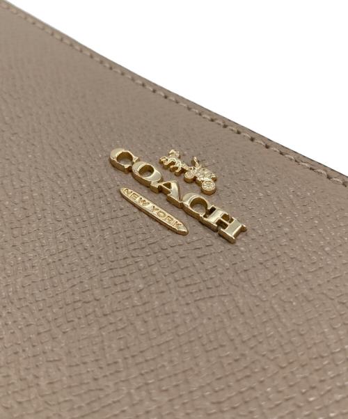 COACH（コーチ）COACH (コーチ) ラウンドジップウォレット ベージュ サイズ:実寸参照の古着・服飾アイテム