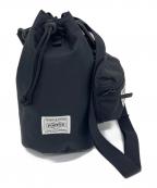 PORTER×HYKEポーター×ハイク）の古着「ボンサックミニ＆コインケース　ミニバッグ　日本製」｜ブラック