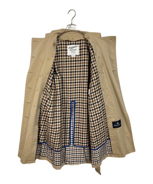 Aquascutum（アクアスキュータム）Aquascutum (アクアスキュータム) ESTNATION (エストネーション) 100周年記念 ライナー付トレンチコート　アウター　ライトアウター　日本製　100着限定（58/100 ） ベージュ サイズ:4の古着・服飾アイテム