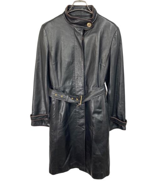 L&KONDO（ル・コンド）L&KONDO (ル・コンド) レザーコート ブラック サイズ:Mの古着・服飾アイテム