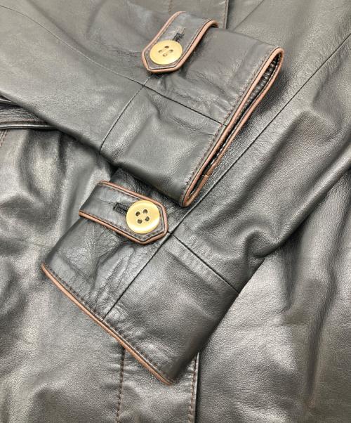 L&KONDO（ル・コンド）L&KONDO (ル・コンド) レザーコート ブラック サイズ:Mの古着・服飾アイテム