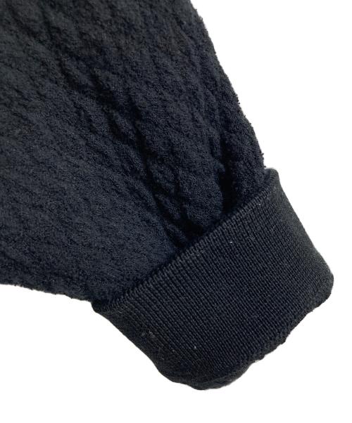 BALLSEY（ボールジィ）BALLSEY (ボールジィ) ウールコットンパールコンビ クルーネックカーディガン ブラック サイズ:Sの古着・服飾アイテム