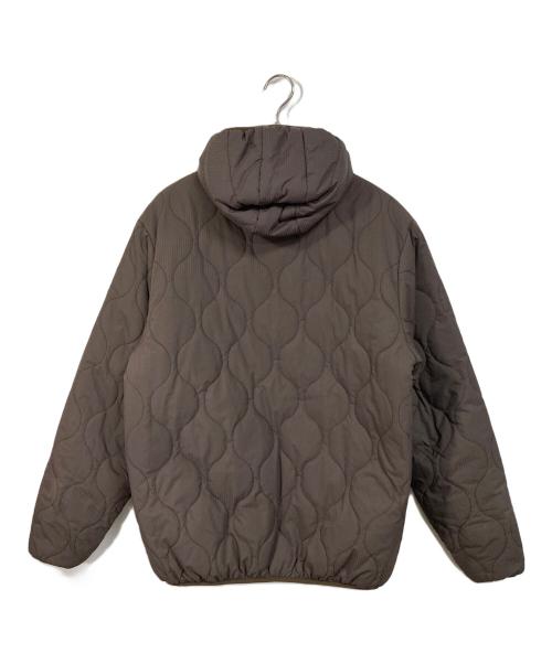 STUSSY AUTHENTIC GEAR（ステューシーオーセンティックギア）STUSSY AUTHENTIC GEAR (ステューシーオーセンティックギア) リバーシブルキルティング中綿ジャケット カーキ×パープル サイズ:XLの古着・服飾アイテム