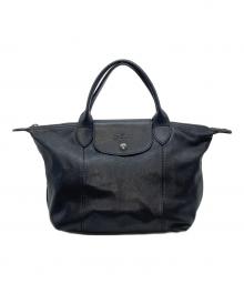 LONGCHAMP（ロンシャン）の古着「ル・プリアージュ・キュイール」｜ブラック