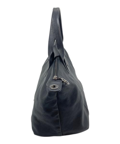 LONGCHAMP（ロンシャン）LONGCHAMP (ロンシャン) ル・プリアージュ・キュイール ブラック サイズ:実寸参照の古着・服飾アイテム