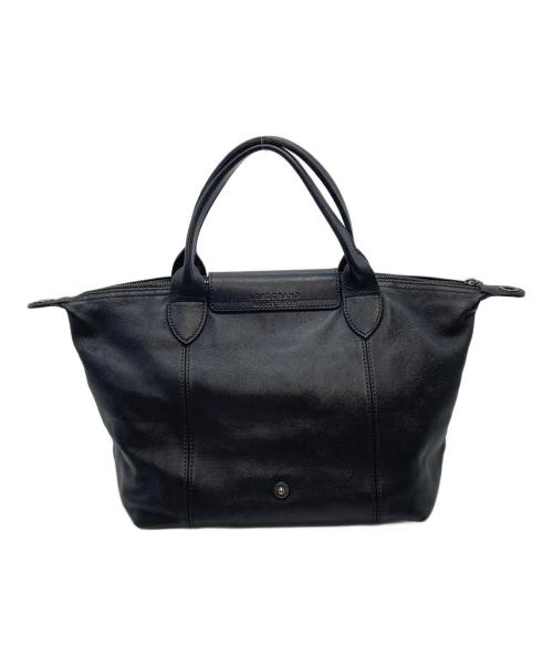 LONGCHAMP（ロンシャン）LONGCHAMP (ロンシャン) ル・プリアージュ・キュイール ブラック サイズ:実寸参照の古着・服飾アイテム