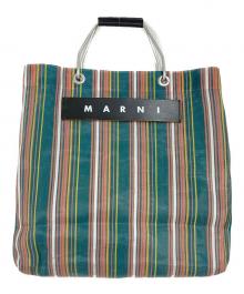 MARNI（マルニ）の古着「メッシュトートバッグ　マルシェバッグ」｜グリーン