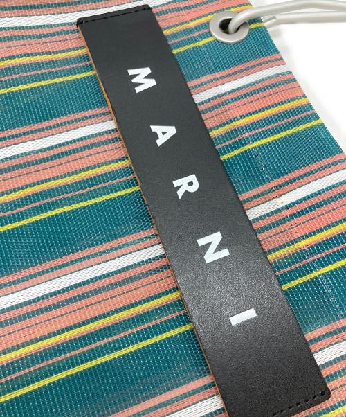 MARNI（マルニ）MARNI (マルニ) メッシュトートバッグ　マルシェバッグ グリーン サイズ:実寸参照の古着・服飾アイテム